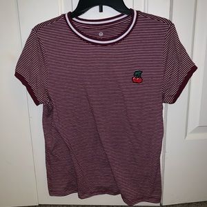 SO Tops - Kohl’s “So” Brand Cherry Embroidered Shirt SO Tops - Kohl’s “So” Brand Cherry Embroidered Shirt